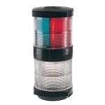 Hella Marine Tri-Color Navigation Light/Anchor Navigation Lamp- Incandescent - 2nm - Black Housing - 12V