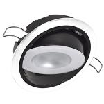 Lumitec Mirage Positionable Down Light - White Dimming, Red/Blue Non-Dimming - White Bezel