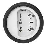 Faria 2" Trim Gauge f/Yamaha (1997 Through 2000) - Euro White