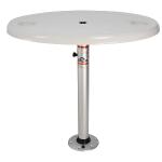 Springfield White Oval Table Package - 18" x 30" Threadlock