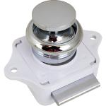 Sea-Dog Push Button Rim Latch - Chrome Plated Brass