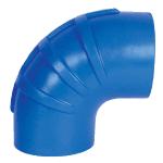 Trident Marine 5" ID 90 Degree Blue Silicon Wet Exhaust Elbow