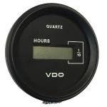 VDO Cockpit Marine 52mm (2-1/16") LCD Hourmeter - Black Dial/Chrome Bezel 