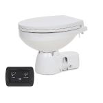 Jabsco Quiet Flush E2 Fresh Water Toilet Regular Bowl - 12V &ndash; Soft Close Lid
