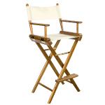 Whitecap Captain's Chair w/Natural Seat Covers - Teak