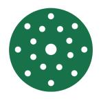 RUPES PROCUT Film Abrasive Discs 125mm (5") - 17 Holes - P220 Grit *Box of 50pcs