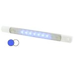 Hella Marine Surface Strip Light w/Switch - White/Blue LEDs - 12V