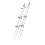 Rupp 18' White Carbon Fiber Telescoping Outrigger Poles 1.5" Diameter (Pair)