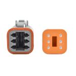 Bluewater 6 Position Female Deutsch Connector w/Wedge Lock