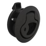 Southco Push-to-Close Latch, Medium Size, Key Locking, 17 - 22mm Grip, Plastic, Natural - Black