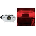 Black Oak Rock Accent Light - Red LEDs - White Housing
