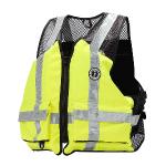 Mustang Industrial Mesh Vest - Hi-Vis Fluorescent Yellow Green - Small/Medium