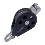 Barton Size 3 45mm Plain Bearing Pulley Block Single Swivel & Becket