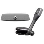 PTM Watersports Mirror/Bracket Kit w/VR-140 Elite Mirror & ZXR-361 (Titanium Grey)