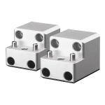 PTM Watersports Board Rack Mount - 4 Bolt - Silver - Pair