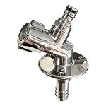 Flushmaster Quarter Turn Quick Connect Water Spigot - 45-Degree