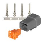 Pacer DTP Deutsch Plug Repair Kit - 14-12 AWG (4 Position)