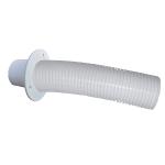 Trident Marine 10' White Stern Flex Hose w/Transom Flange